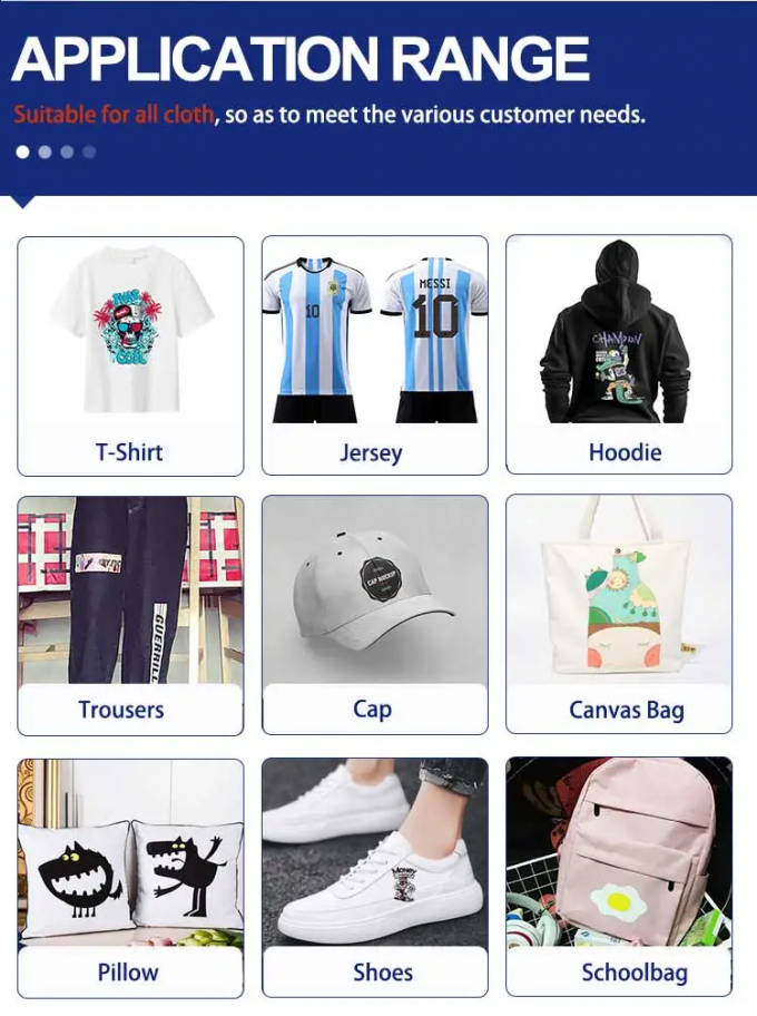เครื่องพิมพ์ DTF ขนาดใหญ่ 60 ซม. สําหรับการโอนเสื้อ T ด้วยหมึกสี 0