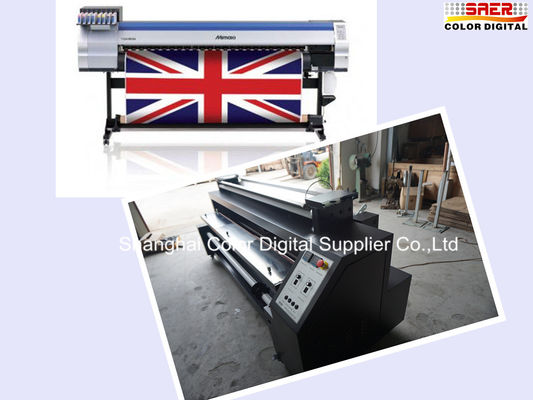 ผ้าเดิม TS34-1800A Mimaki เครื่องพิมพ์ดิจิตอลพร้อมเครื่องทำความร้อนระเหิด