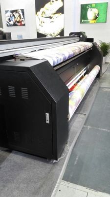 3.2m ความกว้างของเครื่องพล็อตเตอร์ผ้าสำหรับการระเหิดย้อมผ้าไหมผ้าฝ้ายโพลีเอสเตอร์