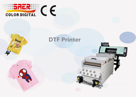 เครื่องพิมพ์ DTF ขนาดใหญ่ 60 ซม. สําหรับการโอนเสื้อ T ด้วยหมึกสี