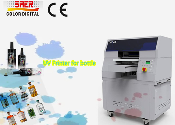 เครื่องพิมพ์กระบอก UV สําหรับกระป๋อง เครื่องพิมพ์หมึกดิจิตอลที่มีหัวพิมพ์ความละเอียดสูง