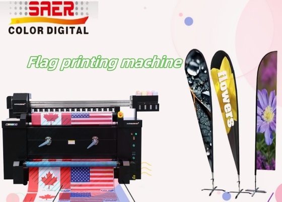 เครื่องพิมพ์ผ้าดิจิทัล เครื่องพิมพ์ผ้าไนลอน เครื่องพิมพ์สี sublimation Inkjet เครื่องพิมพ์ธง พอลิเอสเตอร์