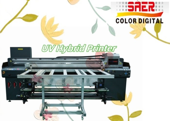 เครื่องพิมพ์ยูวีไฮบริดหลายฟังก์ชัน Roll To Roll และ Flatbed All-in-one