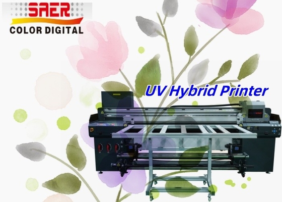 ธุรกิจขนาดเล็ก Flatbed และ Roll to Roll UV Hybrid Printer สําหรับกระเบื้องเซรามิก อลูมิเนียมไม้