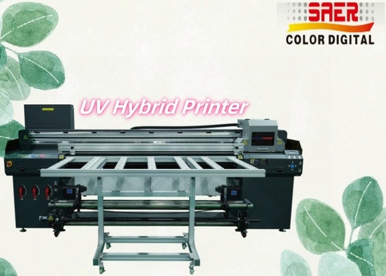 1.8M UV Hybrid Printer สําหรับเครื่องพิมพ์กระจก / วอลเปเปอร์ / เซรามิก UV