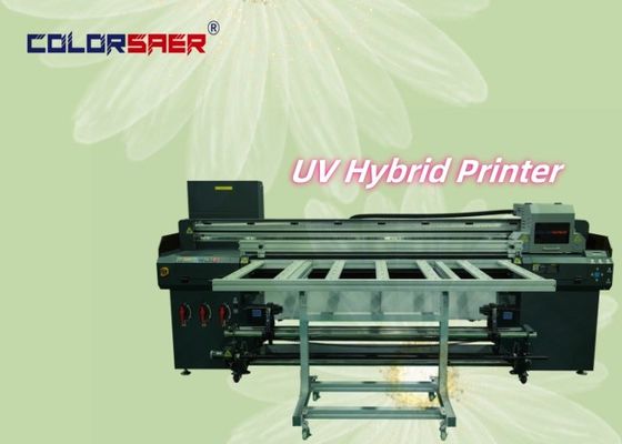 ดีไซน์ใหม่ 1.8m 6ft Roll to Roll และ Flatbed UV Printer สําหรับวัสดุต่าง ๆ