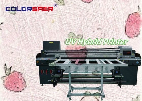 เครื่องพิมพ์ UV ระดับอุตสาหกรรมอัตโนมัติ Flatbed And Roll To Roll UV Hybrid Plotter