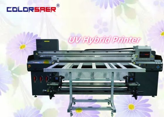 ความเร็วสูงอัตโนมัติ Flatbed และ Roll to Roll UV Hybrid Ploter สําหรับการสร้างป้ายสร้างสรรค์