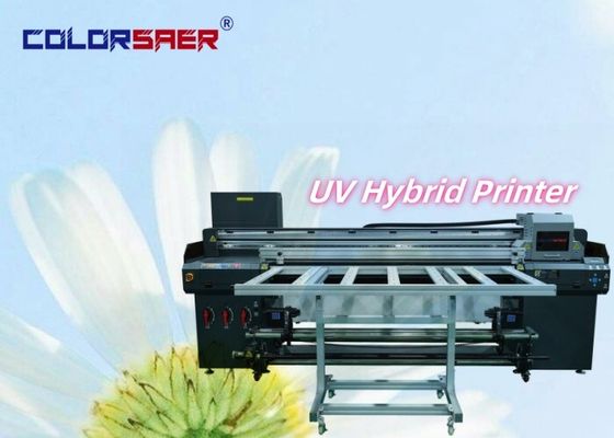 จีน โรงงาน คุณภาพดี UV เครื่องพิมพ์ Flatbed And Roll To Roll UV Hybrid Printer