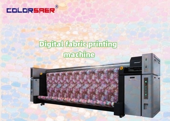 เครื่องพิมพ์ผ้าดิจิทัล SAER 3.2 เมตร พร้อมหัวพิมพ์ Epson 8 หัว CMYK