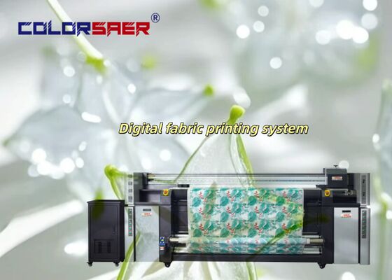 เครื่องพิมพ์ระเหิดแบบม้วนต่อม้วนราคาโรงงานแข่งขันได้ พร้อมหัวพิมพ์ 4 และ 8 หัว ระบบการพิมพ์สิ่งทอ