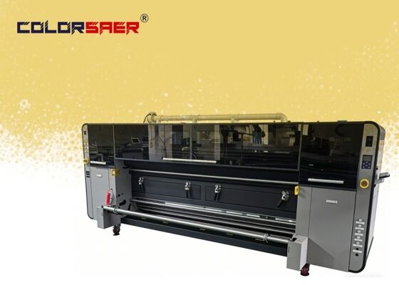 SAER KJ4B-QL เครื่องพิมพ์ sublimation หัวพิมพ์ พร้อมการพิมพ์ Roll-to-Roll และความกว้าง 3200mm สําหรับการพิมพ์ผ้าและธง