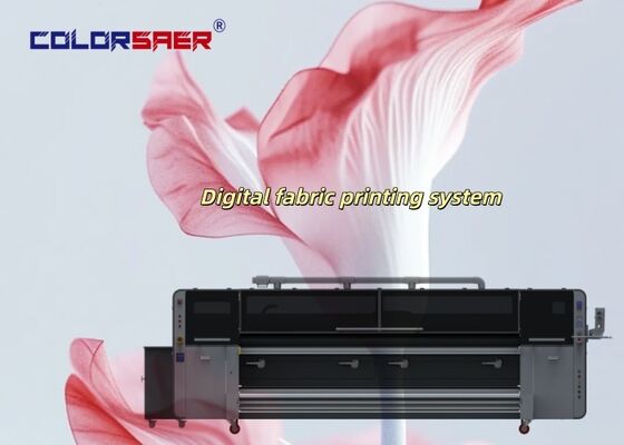 SAER COLOR เครื่องพิมพ์ระเหิดสีย้อมความเร็วสูง 3.2 เมตร ราคาโรงงานพร้อมหัวพิมพ์ KJ4B-QL