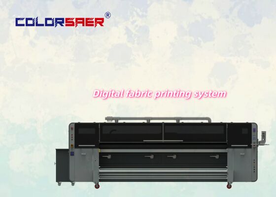 3.2m SAER COLOR Digital Direct to Fabric Sublimation Printer พร้อม I3200 4pcs & 8pcs Print Head Textile Plotter สําหรับผ้าพอลิเอสเตอร์และผ้าปูน
