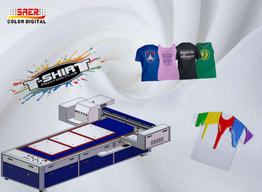 เสื้อยืดแรงดันไฟฟ้า 220V / 110V เครื่องการพิมพ์ดิจิตอล 0 - 25 มม. ความหนาการพิมพ์