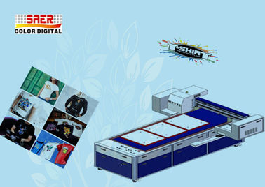 Flatbed Dtg Garment Printer 1200 * 1800dpi ความละเอียดสูงสุดสำหรับการพิมพ์เสื้อยืดผู้ชาย