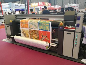 เครื่องพิมพ์ระเหิดผ้าสิ่งทอเครื่องพิมพ์ธงพร้อมหัวพิมพ์ CMYK