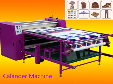 เครื่องให้อาหารสิ่งทอบนเครื่องปฏิทินทำเครื่องพิมพ์ Flatbed ประเภท