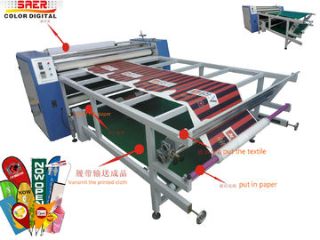 สิ่งทอ Flatbed เครื่องเครื่องระเหิดพิมพ์โรตารี่โอนเครื่อง