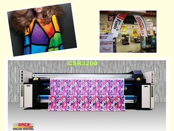 เครื่องพิมพ์ผ้าหมึกสี Cmyk คู่เครื่องเครื่องพิมพ์อิงค์เจ็ทความละเอียดสูงสุด 1800DPI