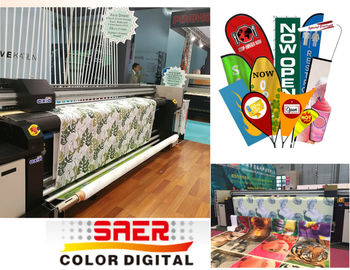 เครื่องพิมพ์ธงระเหิดการถ่ายเทความร้อน 1800DPI