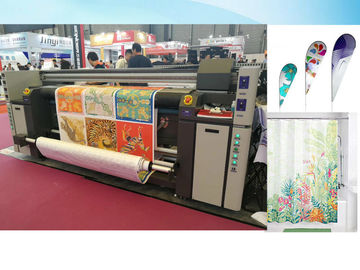 เครื่องพิมพ์ธงขนนกเครื่องพิมพ์ผ้าแบนเนอร์ CMYK