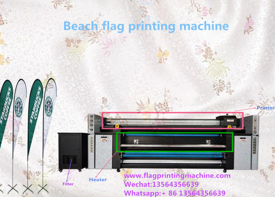 เครื่องพิมพ์สิ่งทออิงค์เจ็ทแบบ Dual CMYK 1400DPI ความกว้าง 2000 มม.