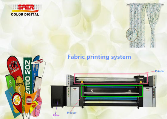 เครื่องพิมพ์หัว Epson ดิจิตอลระเหิดหมึกสีหมึกเครื่องพิมพ์ผ้าฝ้าย