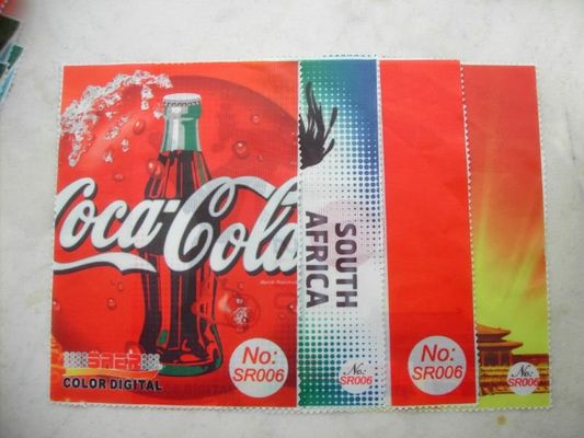 100% โพลีเอสเตอร์ผ้าพิมพ์ดิจิตอลที่จะทำให้ธงขนนกโดยตรง