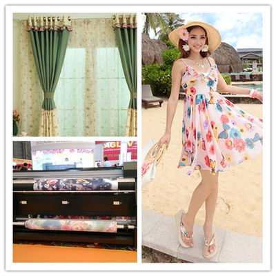 พล็อตเตอร์ผ้ารูปแบบขนาดใหญ่ 1400dpi เครื่องพิมพ์สิ่งทอดิจิตอล