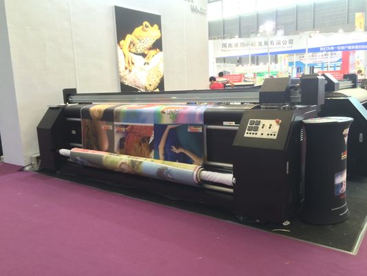 พล็อตเตอร์ดิจิตอลรูปแบบไวด์ Epson DX7 หัวพิมพ์ 1440 dpi อุปกรณ์การพิมพ์สิ่งทอ