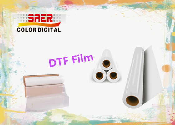 ฟิล์มถ่ายโอน DTF ใสแบบลอกร้อนสำหรับการพิมพ์ 100 ม