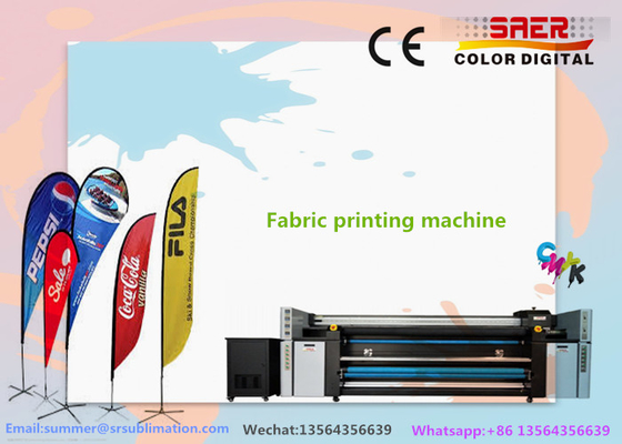 6kw ผ้าเต็นท์ / ระบบการพิมพ์ผ้าธงที่มีความละเอียดสูง