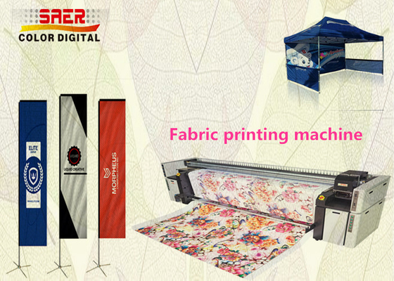 เครื่องพิมพ์ sublimation ความเร็วสูงขนาดใหญ่ 4 หัว ความละเอียด 1400dpi