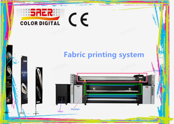 เครื่องพิมพ์สารทอผ้า sublimation CMYK หลายสี / เครื่องพิมพ์ผ้าเต็นท์