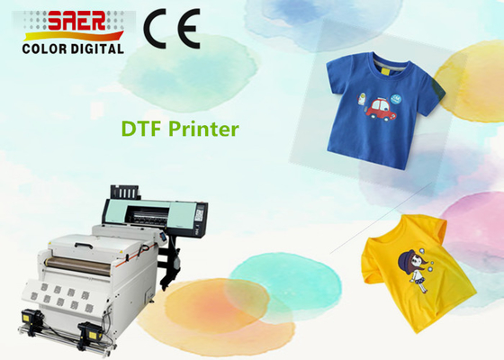 เครื่องพิมพ์ส่งความร้อน DTF ความเร็วสูง พร้อมเครื่องสั่นผง