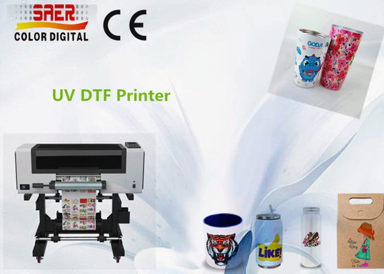โรล ทู โรล UV DTF Printer PET A B ฟิล์มทําโลโก้ Printer UV DTF การโอนสติ๊กเกอร์
