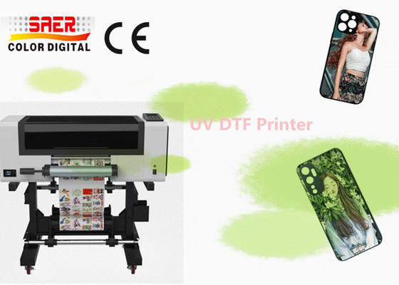 เครื่องพิมพ์ A3 UV DTF พร้อมลายสี กล่องโทรศัพท์ กระจก กระป๋อง เครื่องพิมพ์บัตรประจําตัว เครื่องพิมพ์สติ๊กเกอร์ UV