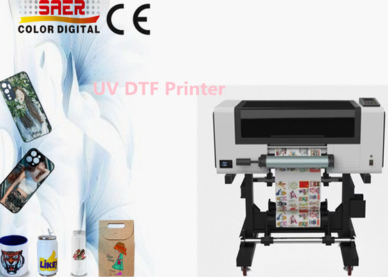 เครื่องพิมพ์ UV DTF ทั้งหมดในเครื่องพิมพ์ยูวียูฟิล์มโอนหนึ่งเครื่องที่มีหัว 3 ชิ้น