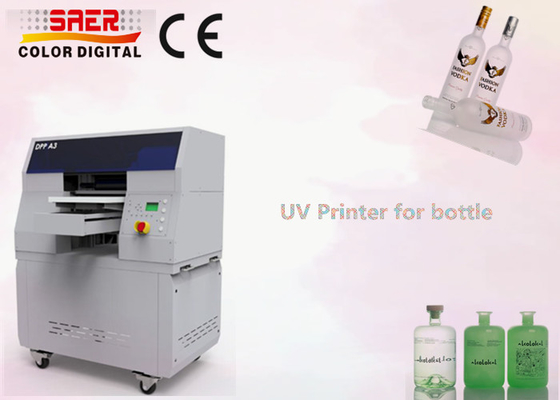 เครื่องพิมพ์กระบอก UV สําหรับกระป๋อง เครื่องพิมพ์หมึกดิจิตอลที่มีหัวพิมพ์ความละเอียดสูง