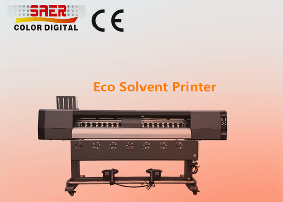 เครื่องพิมพ์ไวนิลดิจิตอลความเร็วสูง 1.8m Eco Solvent Inkjet Plotter Printer หัวสอง