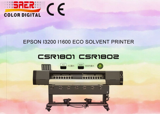 เครื่องพิมพ์ไวนิลดิจิตอลความเร็วสูง 1.8m Eco Solvent Inkjet Plotter Printer หัวสอง