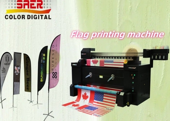 ระบบทําความร้อนอินฟราเรดไกล พิมพ์ดิจิตอล เนื้อผ้า Sublimation พิมพ์ตรงกับผ้าพอลิเอสเตอร์ พิมพ์หมึกเจ็ต พิมพ์ธง