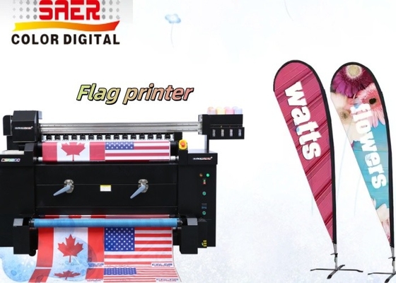 1.2M I3200 หัวเครื่องพิมพ์ธงผ้าสี Sublimation การพิมพ์โดยตรง