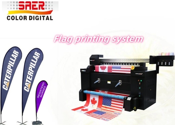เครื่องพิมพ์ผ้าดิจิทัล เครื่องพิมพ์ผ้าไนลอน เครื่องพิมพ์สี sublimation Inkjet เครื่องพิมพ์ธง พอลิเอสเตอร์