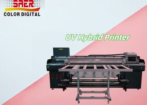 โรงงานขายเครื่องพิมพ์อัตโนมัติ UV Hybrid Flatbed Flatbed และ Roll to Roll