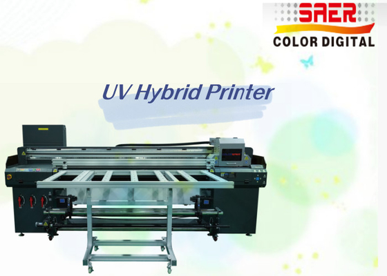 โรงงานขายเครื่องพิมพ์อัตโนมัติ UV Hybrid Flatbed Flatbed และ Roll to Roll