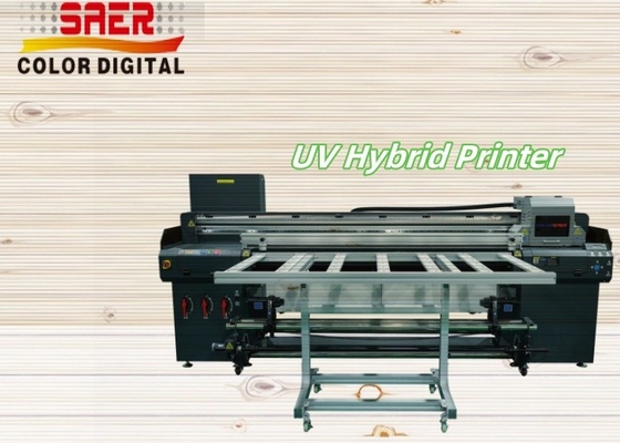 เครื่องพิมพ์ยูวีไฮบริดมืออาชีพ Roll To Roll & Flatbed UV Printer