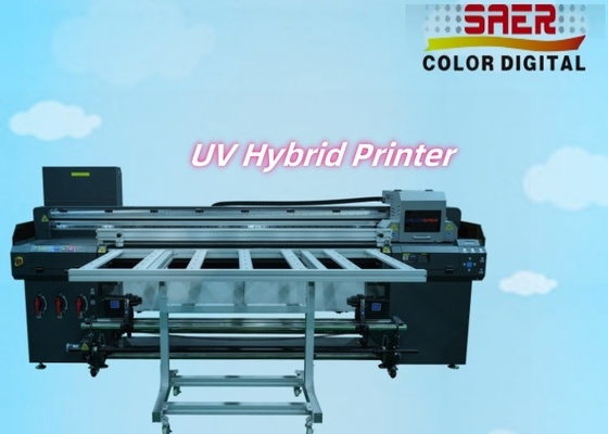 เครื่องพิมพ์ยูวีแบบ Hybrid Flatbed ที่มีความแม่นยําสูงและความเร็วสูง และเครื่องพิมพ์แบบ Roll to Toll เครื่องพิมพ์ยูวี Belt Convey Hybrid Inkjet Printer