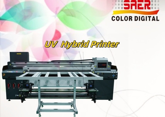เครื่องพิมพ์แบบดิจิตอล UV Flatbed Wallpaper Banner Poster Hybrid Led Inkjet UV Roll to Roll & Flatbed เครื่องพิมพ์แบบดิจิตอล UV Flatbed เครื่องพิมพ์แบบดิจิตอล UV Flatbed
